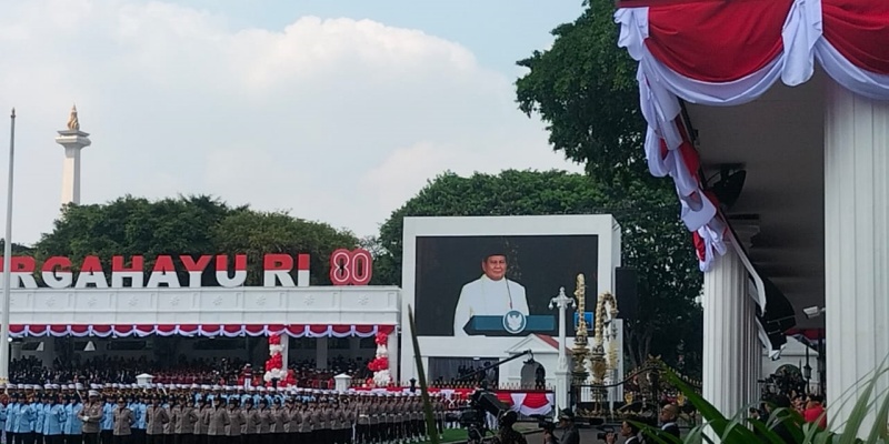 Prabowo Pimpin Upacara Detik-detik Proklamasi