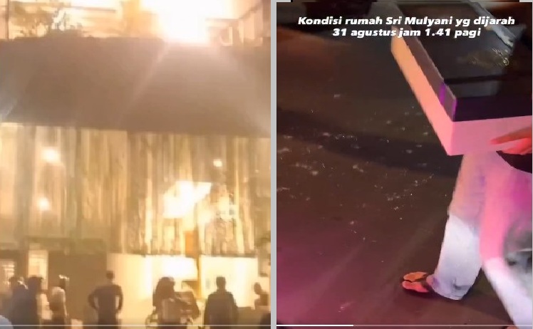 Beredar Video Rumah Sri Mulyani Dijarah Massa