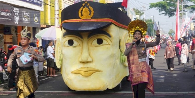 Pesan Ketahanan Pangan dalam Pawai Kebangsaan di Purbalingga