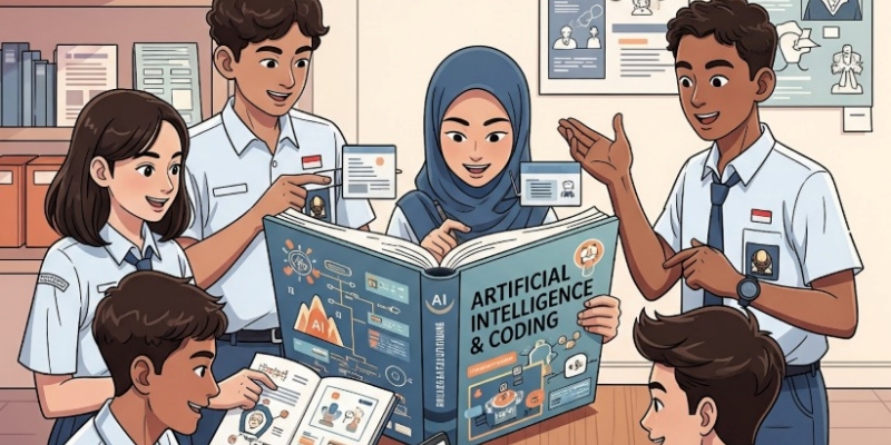 Siswa SMP-SMA Bisa Unduh Buku AI dan Coding Gratis
