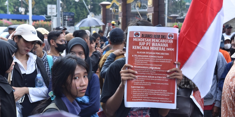 BEM DKJ: Usut Tuntas Dugaan Tambang Ilegal Halmahera Timur