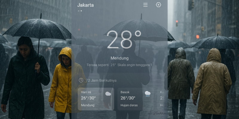 Waspada Cuaca Jakarta Hari Ini, Berawan hingga Hujan Petir