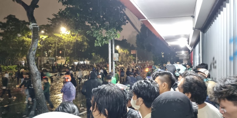 Sorak Massa Iringi Perusakan CCTV di Mako Brimob