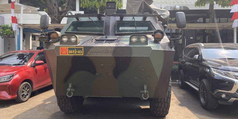 Dua Amfibi Anoa 6x6 Parkir di Kejagung, Ada Apa?