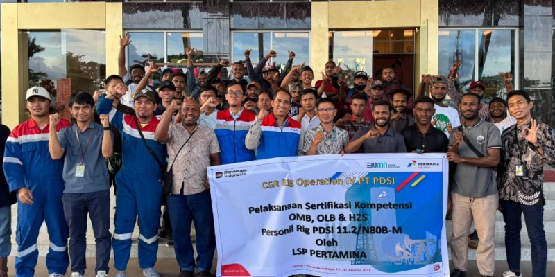 49 Putra Papua Raih Sertifikasi Migas Pertamina Drilling