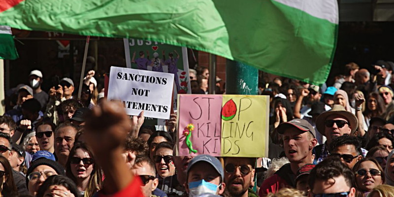 Ratusan Ribu Warga Australia Turun ke Jalan Dukung Palestina