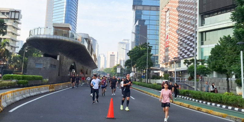 Suasana CFD Jakarta Sepi Usai Ricuh Demonstrasi