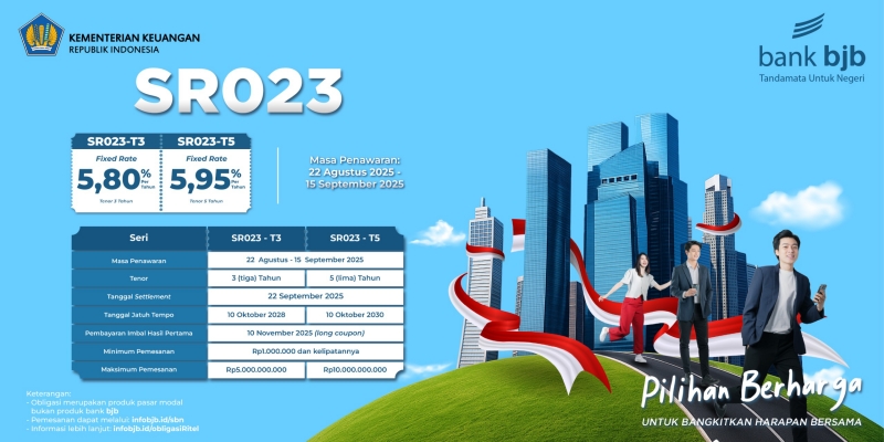 Sukuk Ritel SR023 bank bjb: Investasi Tenang, Imbalan Pasti