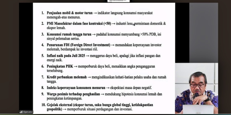 Ragukan Klaim Pemerintah, Ekonom Beberkan Data Sektor Riil Melemah