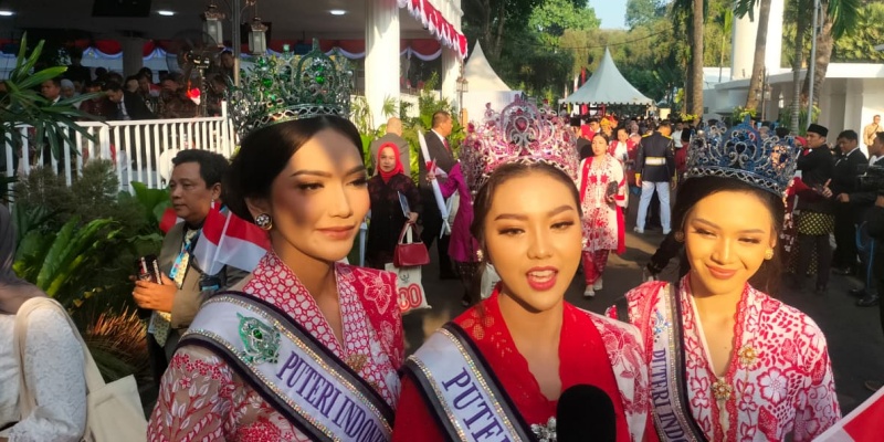 Winner Putri Indonesia Ikuti Perayaan HUT RI di Istana
