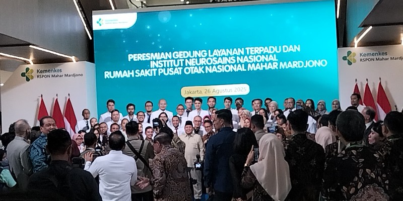 Prabowo Resmikan Gedung Layanan dan Pendidikan Neurosains RSPON Mahar Mardjono