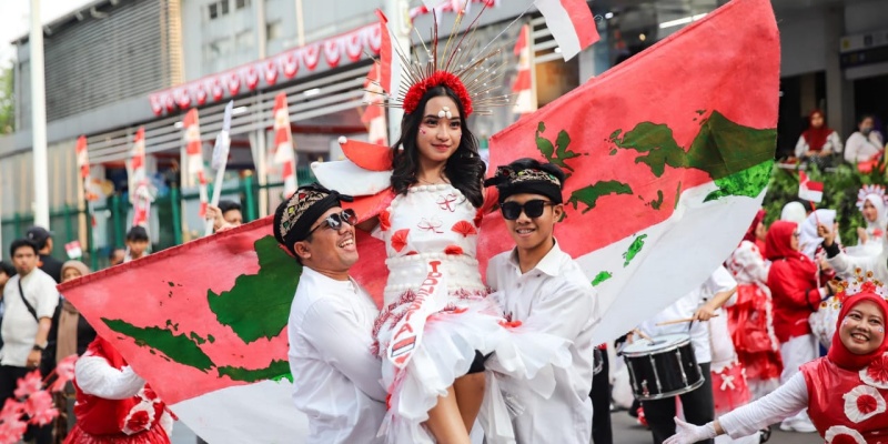 Perayaan Kemerdekaan di Jakarta Didukung Cuaca Cerah Berawan