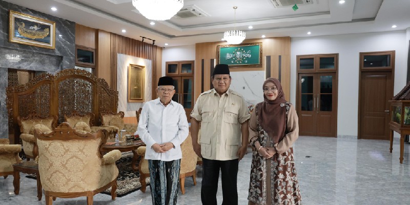 Presiden Prabowo Silaturahmi ke Rumah Ma’ruf Amin