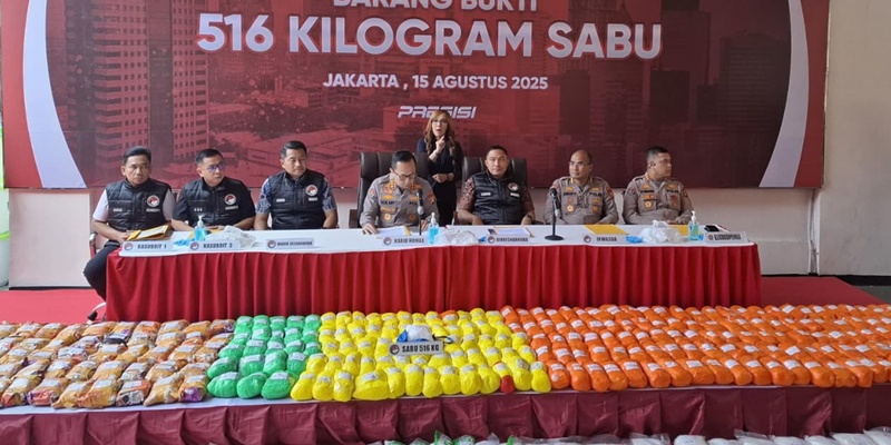 Polda Metro Tangkap Bandar dan Kurir Narkoba Jaringan Internasional