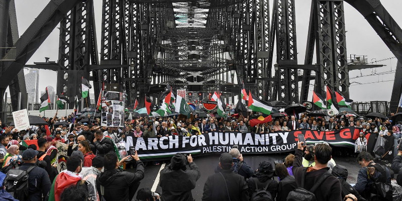 Ratusan Ribu Demonstran Kepung Sydney, Suarakan Solidaritas untuk Gaza
