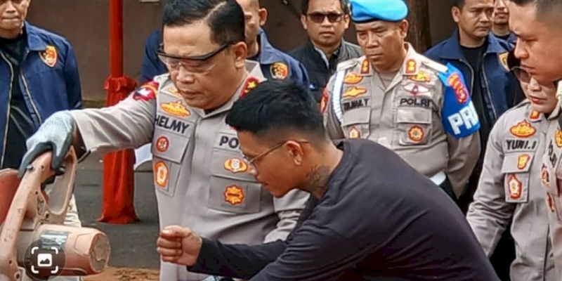 Polda Lampung Gergaji 40 Senjata Api Sitaan