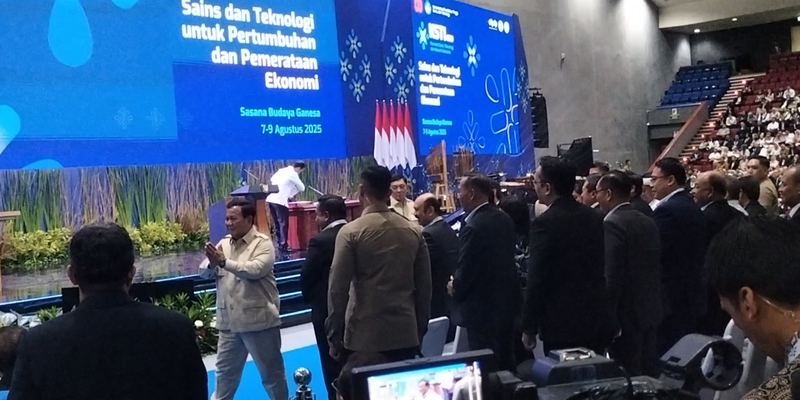 Prabowo Beri Arahan Tertutup di Konvensi Sains dan Teknologi ITB 2025