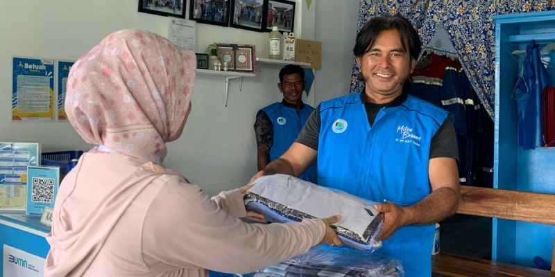 Pertamina dan Nelayan Dumai Bikin Inovasi Green Laundry