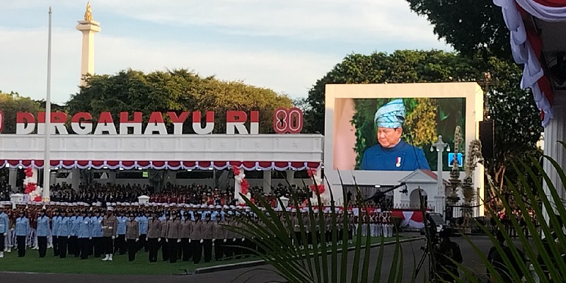 Prabowo Apresiasi Seluruh Peserta Upacara HUT RI