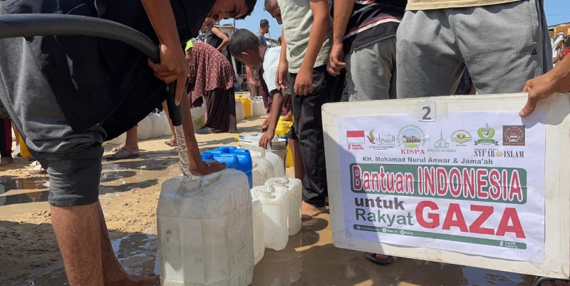 KISPA Salurkan Air Bersih ke Gaza