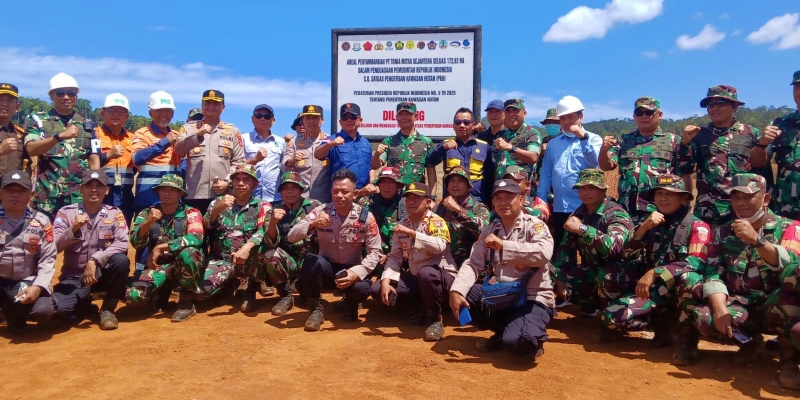 Satgas PKH Segel Kawasan Konsesi Nikel PT Tonia Mitra Sejahtera