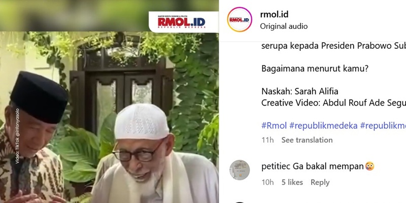 Ba’asyir Nasihati Jokowi soal Islam, Warganet: Gak Bakal Mempan