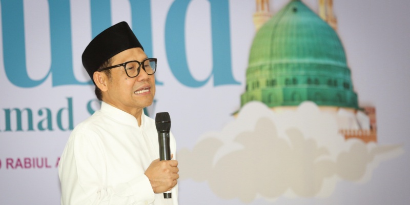 Cak Imin Doakan Kepemimpinan Prabowo Lancar di Acara Maulid Nabi