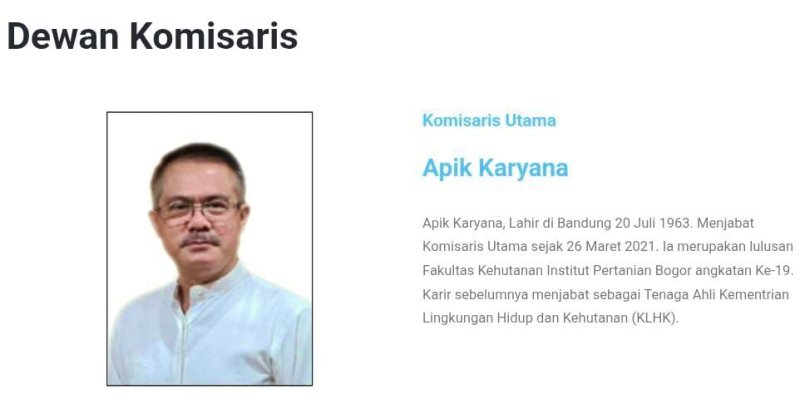 Dipanggil KPK, Komisaris Utama PT Inhutani V Apik Karyana Belum Hadir