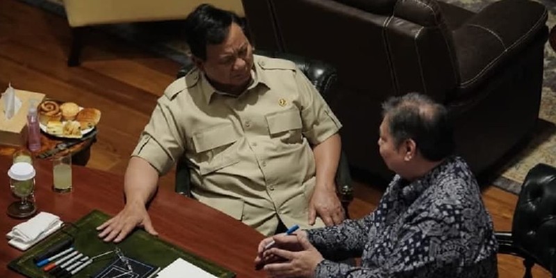 Prabowo-Airlangga Tak Berjarak