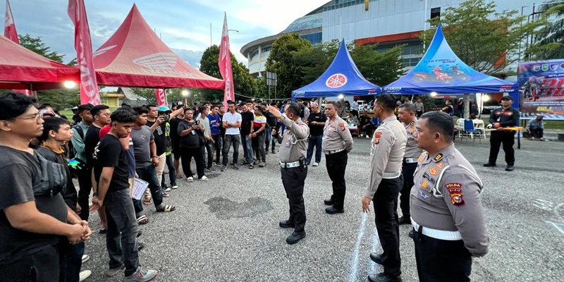 Polda Riau Cari Bibit Pembalap Muda Lewat Drag Bike Session III