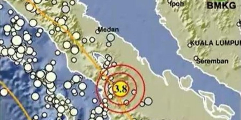 Tapanuli Selatan Diguncang Gempa 3,8 Magnitudo