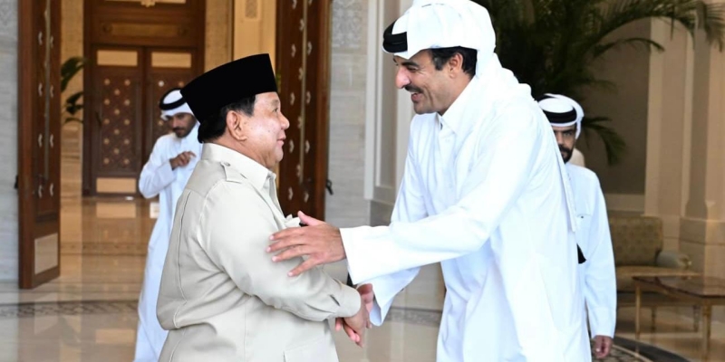 Prabowo Tegaskan Dukungan RI untuk Doha saat Bertemu Emir Qatar