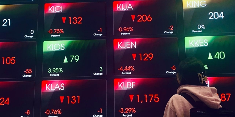 IHSG Tetep Anjlok 1,21 Persen Usai Airlangga Imbau Investor Tak Panik