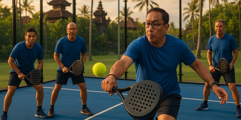 Pimpinan TransJakarta Latihan Padel di Bali Saat Halte Dirusak Massa