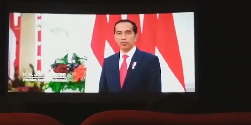 Bukan Cuma Prabowo, Jokowi Juga Pernah Tayangkan Video Kinerja di Bioskop