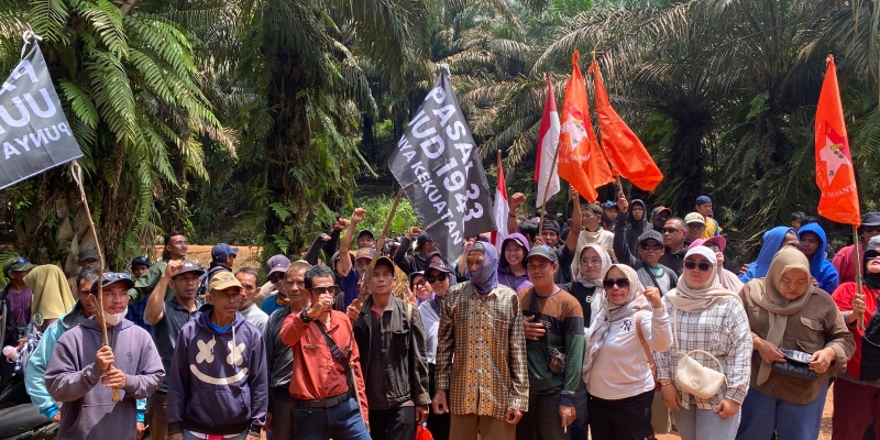Rakyat Teluk Bayur Gelar Aksi Gaungkan Pasal 33 UUD 1945