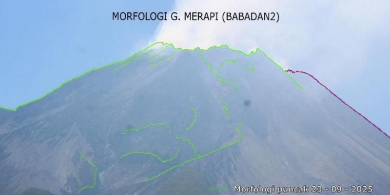 Sepekan Gunung Merapi 88 Kali Semburkan Lava