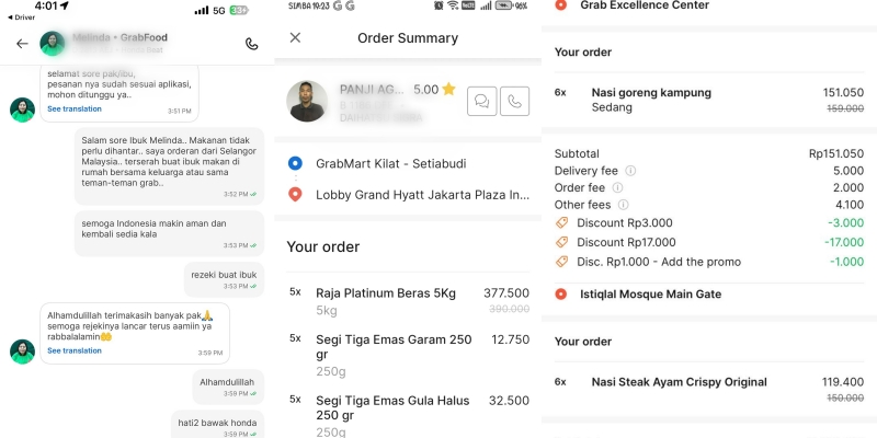 Viral, WN Malaysia Ramai-Ramai Pesan Makanan Online untuk Ojol Indonesia