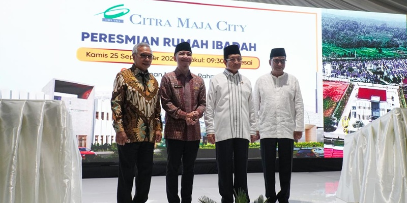Menag Nasaruddin Resmikan Dua Rumah Ibadah di Citra Maja City