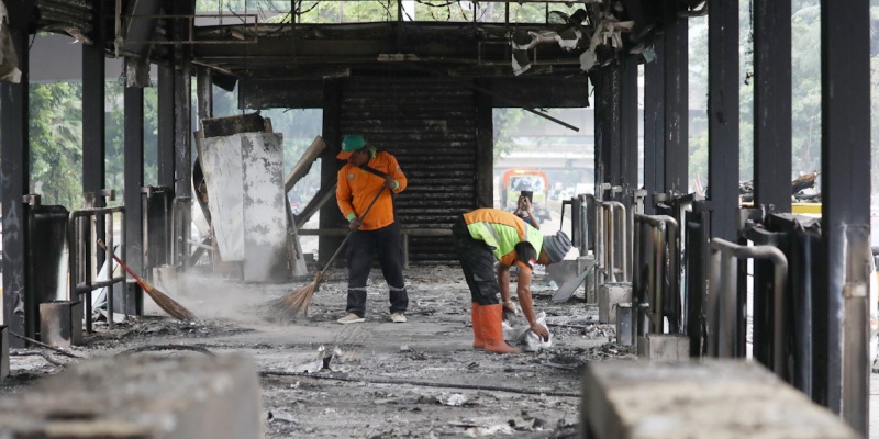 Jakarta Rugi Rp51,1 Miliar Akibat Amukan Unjuk Rasa