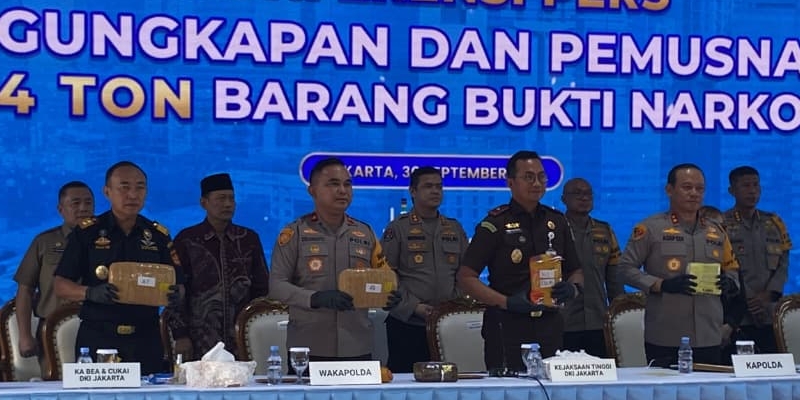 Polda Metro Jaya Musnahkan Narkoba 1,14 Ton