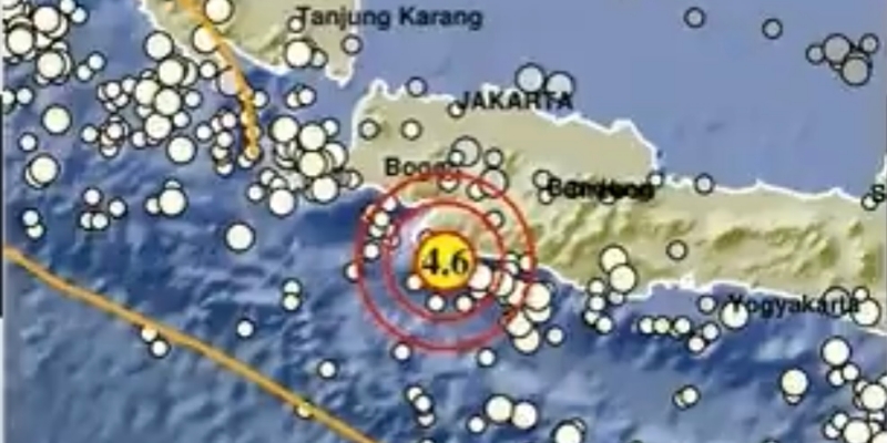 Sukabumi Diguncang Gempa Magnitudo 4,6