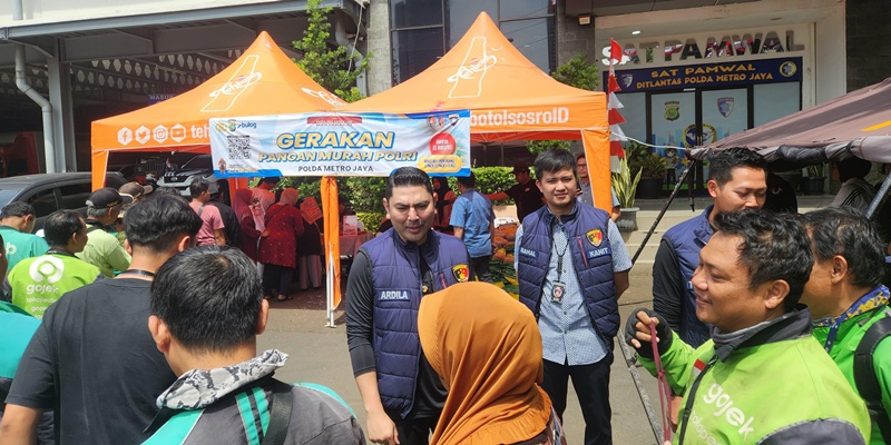 Gerakan Pangan Murah Polda Metro Pastikan Stok Beras Aman