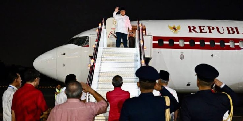 Prabowo Terbang ke Tiongkok untuk Hadiri Parade Militer