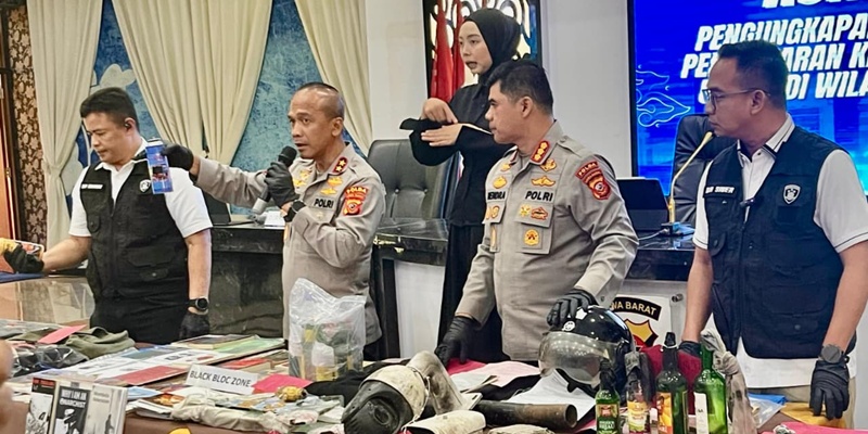 Polda Jabar Tetapkan 42 Tersangka Penghasutan dan Perusakan saat Demo