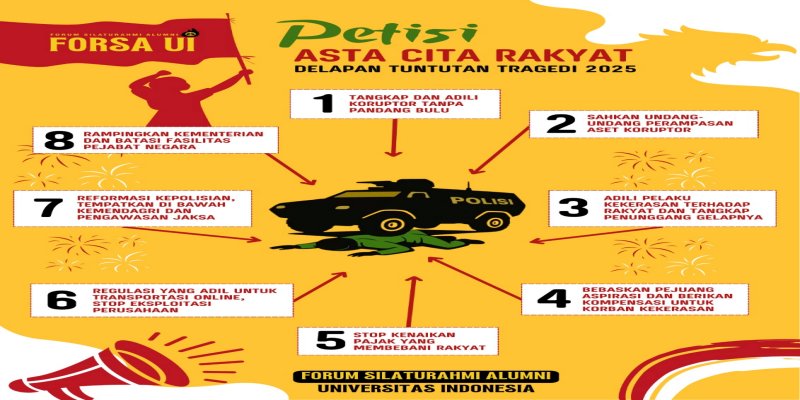 Alumni UI Deklarasi Petisi Asta Cita Rakyat