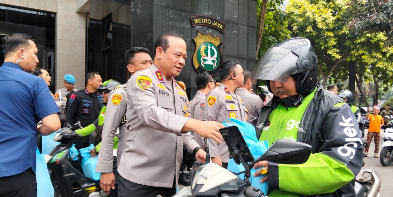 Kapolda Metro Jaya Ajak Driver Ojol Jaga Kamtibmas Jakarta