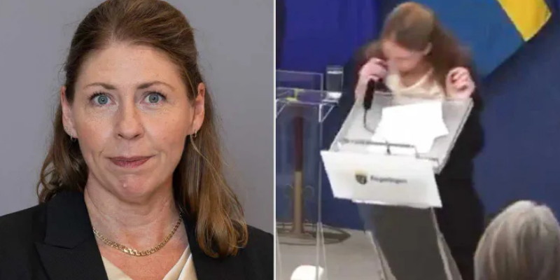 Baru Sehari Dilantik, Menkes Swedia Pingsan Saat Konferensi Pers