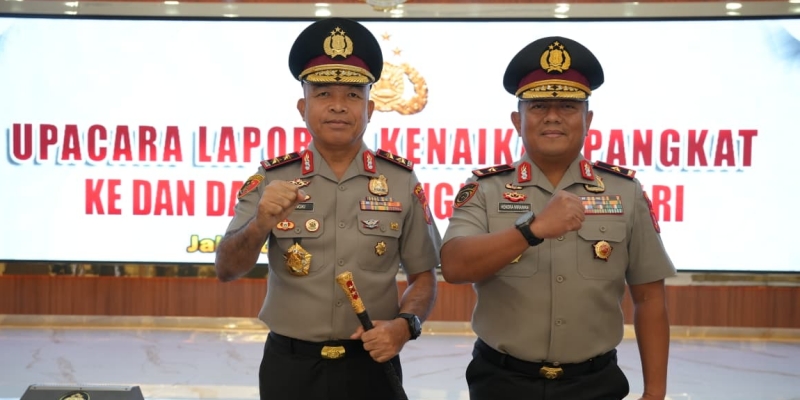 Kapolda dan Wakapolda Banten Naik Pangkat