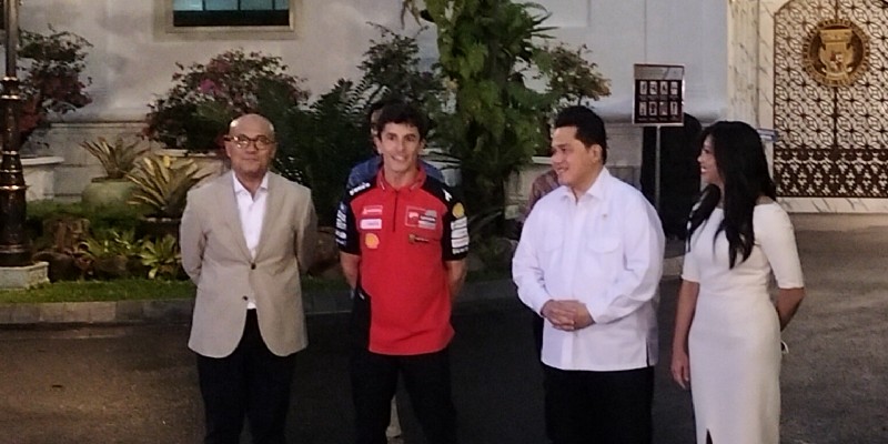 Prabowo Dorong Sport Tourism saat Bertemu Marc Marquez